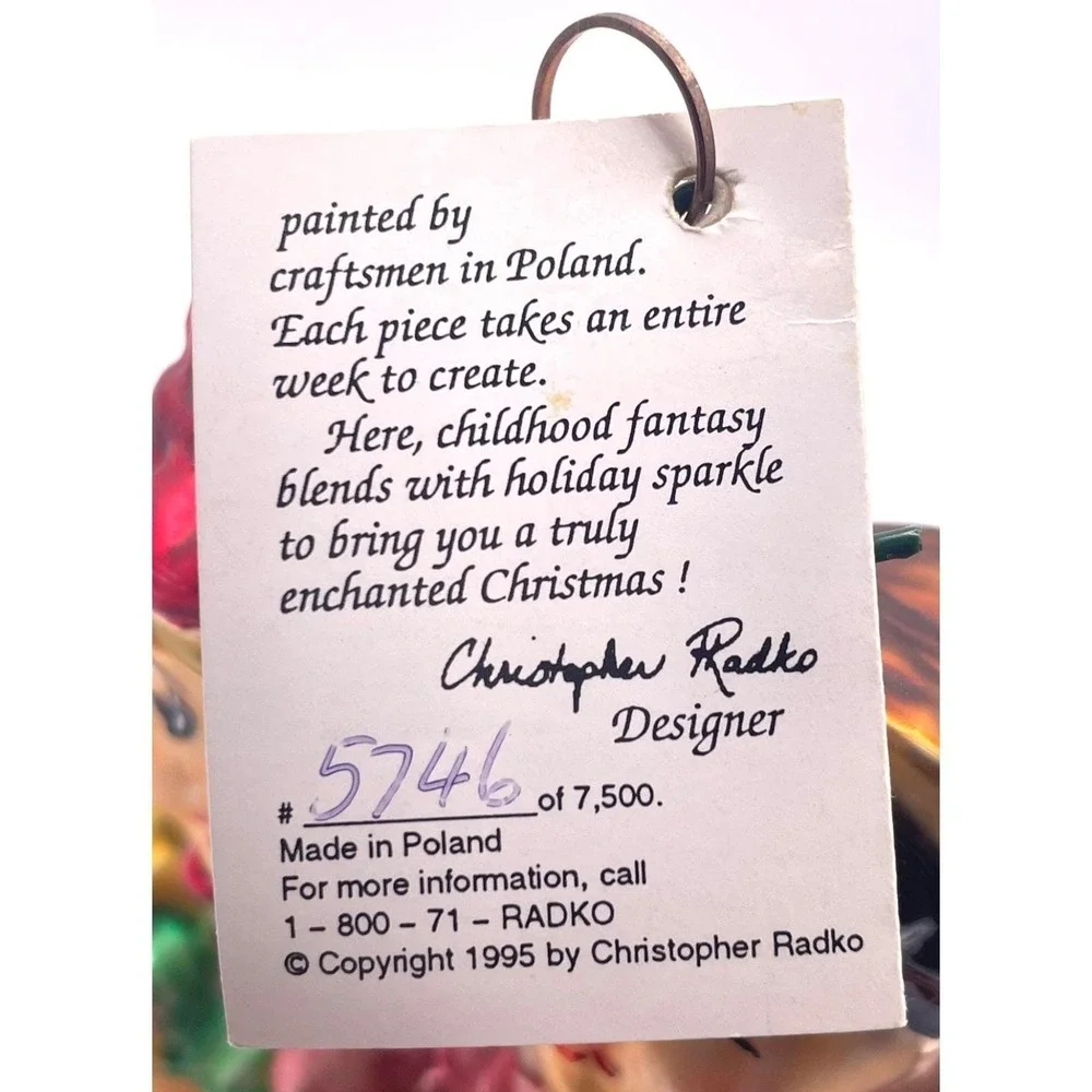Christopher Radko Sunday Brunch Hansel Gretel Witch Ornament Numbered‎ 1996